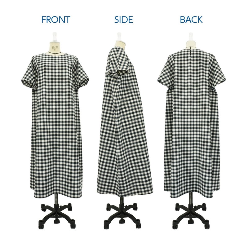 Sun Planning 7007 Patterned Loose Wide Dress