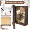 11x13 Inch Wooden Shadow Box Frame Depth 5'', Rustic Display