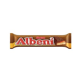 Ulker Albeni Milk Chocolate Coated Bar w Caramel and Biscuit 48 Count (2xPack of 24)