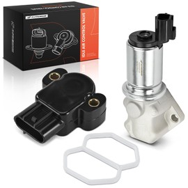 A-Premium Idle Air Control Valve IAC + Throttle Position Sensor TPS Compatible with Ford Explorer 1999-2001 & Mercury Mountaineer 1999-2001, 4.0L