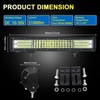 AUXTINGS 18 inch 450W 4 Row LED Light Bar Work