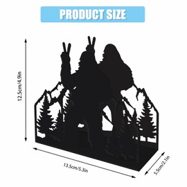 SUPERDANT Sasquatch Napkin Holders for Tables Sasquatch and Forest Serviette Holder Kitchen Napkin Stand Metal Serviette Dispenser Practical Decoration for Kitchen Countertop Restaurant Decor