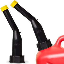 EZ-POUR Rigid Spout Replacement and Vent kit for Water Jugs and Pre-2009 Gas Cans (2-Pack) - Update your Old Cans | Includes Spout, Cap, Replacement Vent, Flame Arrestor, & Secondary Base Cap