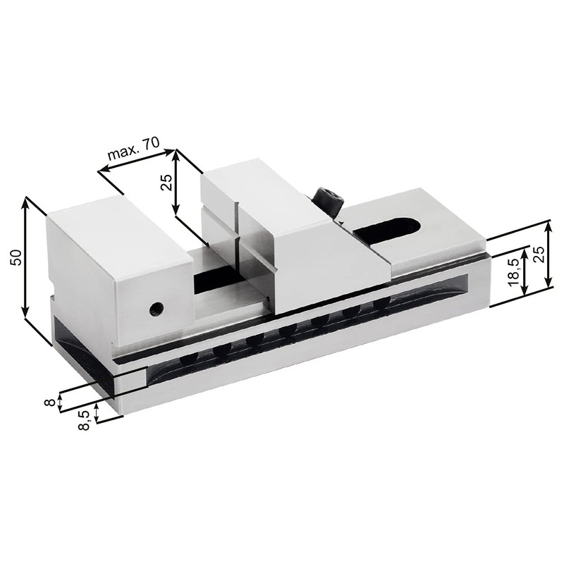 Wabeco Low Pull Vice 50 mm Control Vice