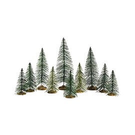 Lemax 84358 Christmas Village Accessory: Needle Pine Trees (Set of 10)