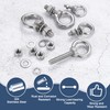PATIKIL M6 x 20mm Eye Bolt, 2Pcs 304 Stainless Steel