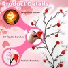 SUPRBIRD Luci Rami di Ciliegio Decorazione Parete, 96 LED con