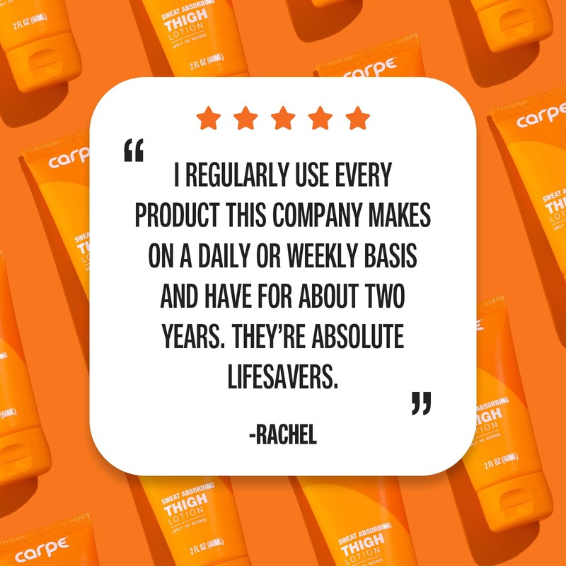 Carpe No Sweat Thigh Lotion 1 Pack