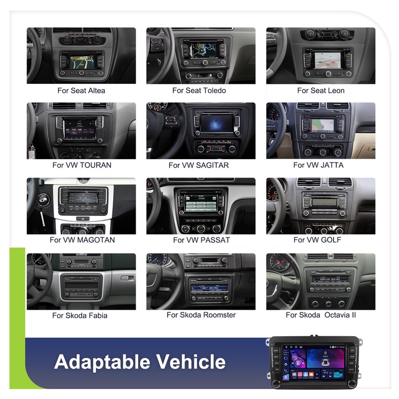 4G+64G Car Radio Stereo for VW Passat Jetta Tiguan Golf