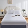 DuShow Fitted Sheet-Deep Pocket Satin Silky Bed Sheet,Breathable Soft and