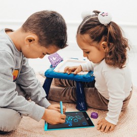 JoyX 2-Pack Magnetic Drawing Board & LCD Tablet for Kids - Joy-Doodle & Portable LCD Tablet, Colorful Educational Sketch Toys for Toddlers, Early Learning Gift for 1 2 3 4 5 Year Old Boys Girls