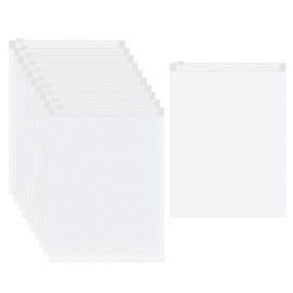 HARFINGTON 50pcs Frosted Zipper Plastic Bags for Clothing, 11.8x15.7-inch Reclosable Zip Poly Shipping Bags for Clothes, Art Prints, Brochure, Document Packaging, 5.51 Mil