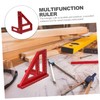 Operitacx 45 90 Carpentry Ruler Angle Combination Square Straight Bevel