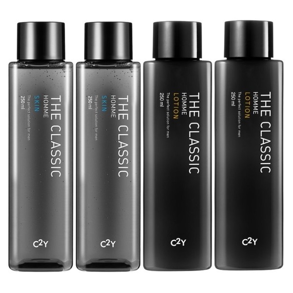 C2Y Men&#39;s Cosmetics The Classic Homme Skin 2x + Lotion 2x (Total 1000ml)