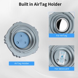 Nitze RF Mount Body Cap Aluminum Alloy Camera Cap with Storage for AirTag, Compatible with Canon EOS C80, C70, C400, R50, R50 V, R5 Mark II, R6 Mark II, R7, R10 and Other RF Mount Cameras - N81-CB1