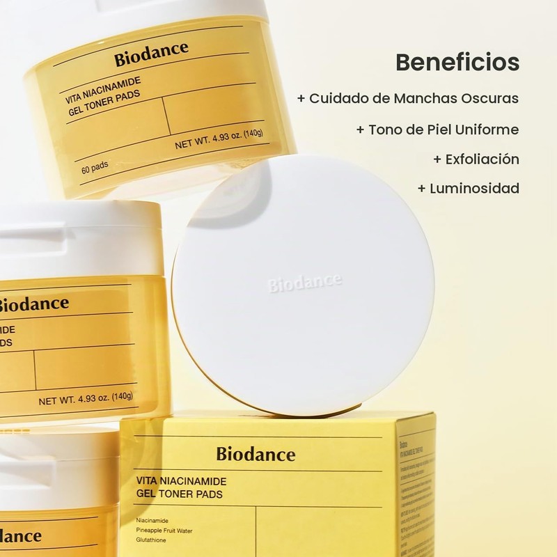 Biodance Vita Niacinamide Gel Toner Pads 60Pads