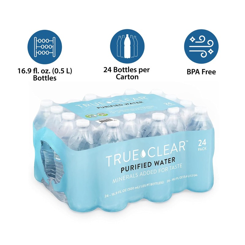 True Clear Purified Drinking Water | BPA-Free Bottles, Mineral Enhanced