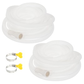 PATIKIL 26.24ft Air Conditioner Drain Kit, 2 Set Universal AC Drain Hose Connector Hose with Clamp Cuttable Rubber Adapter for Mini-Split Window AC Unit Dehumidifier Faucet