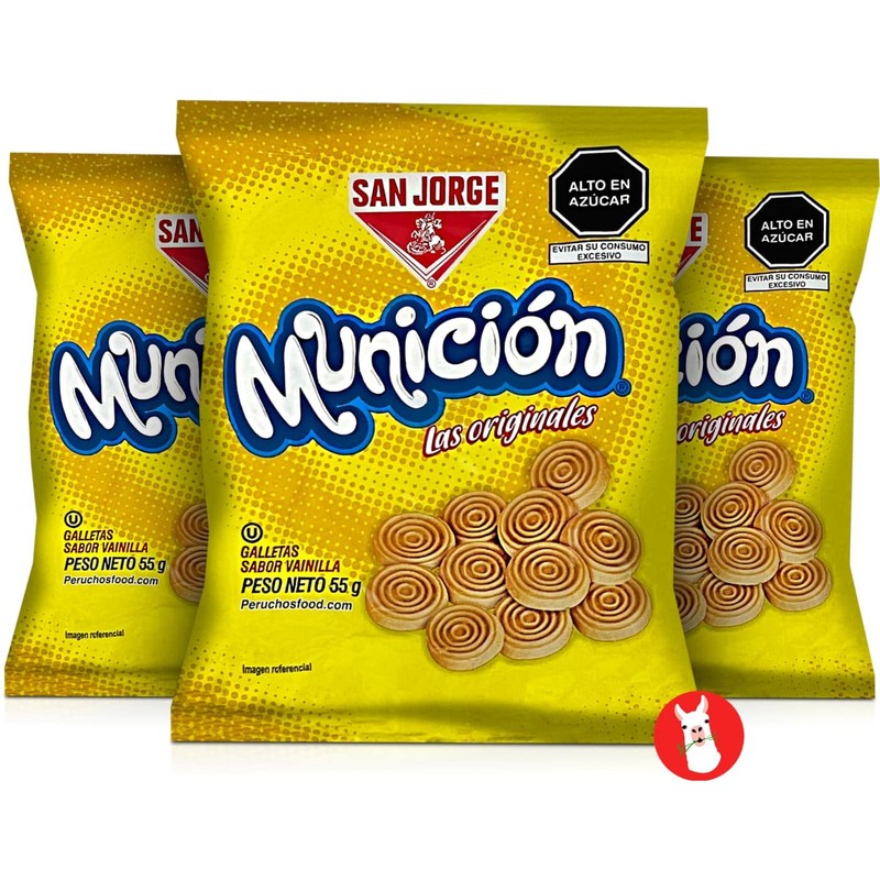 San Jorge Galletas Municion Vainilla 55g | Peruvian Municion Vanilla
