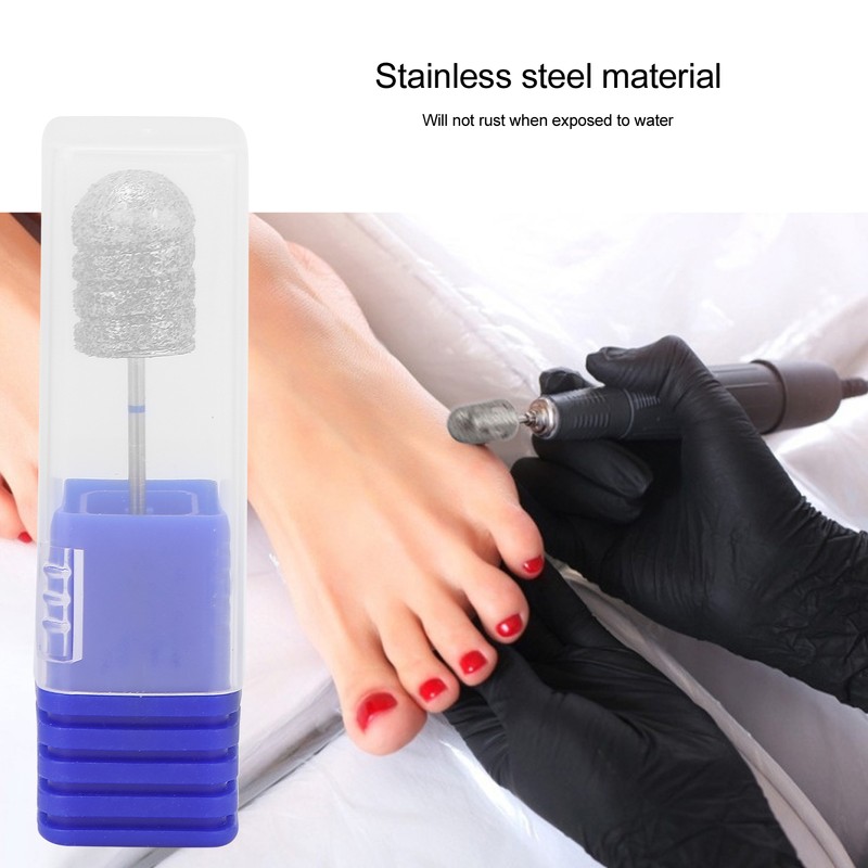Stainless Steel Pedicure Nail Drill Bit Foot Dead Skin Removal