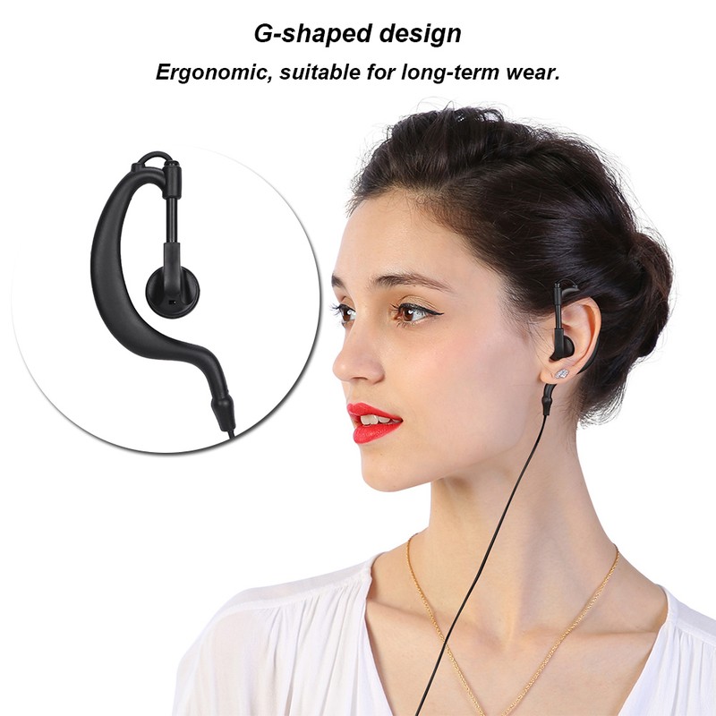 APX7000 G shape Ear hook Microphone Earpiece for Motorola DP4800
