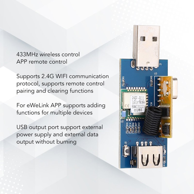 USB Output Control Module 433MHz 2.4G WiFi Wireless Intelligent Mobile