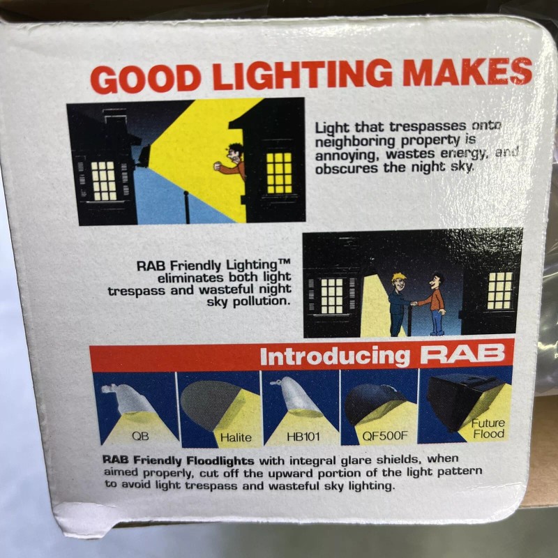 RAB Lighting WP1CORKW White WP1 Wall Pack Cutoff Retrofit Kit