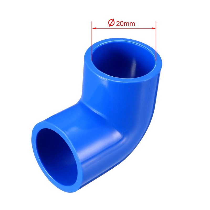 sourcing map 20mm Slip 90 Degree PVC Pipe Fitting Elbow