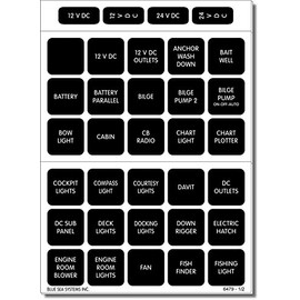 Blue Sea 4216 WeatherDeck Water Resistant Panel Labels - 60 by Blue Sea Systems