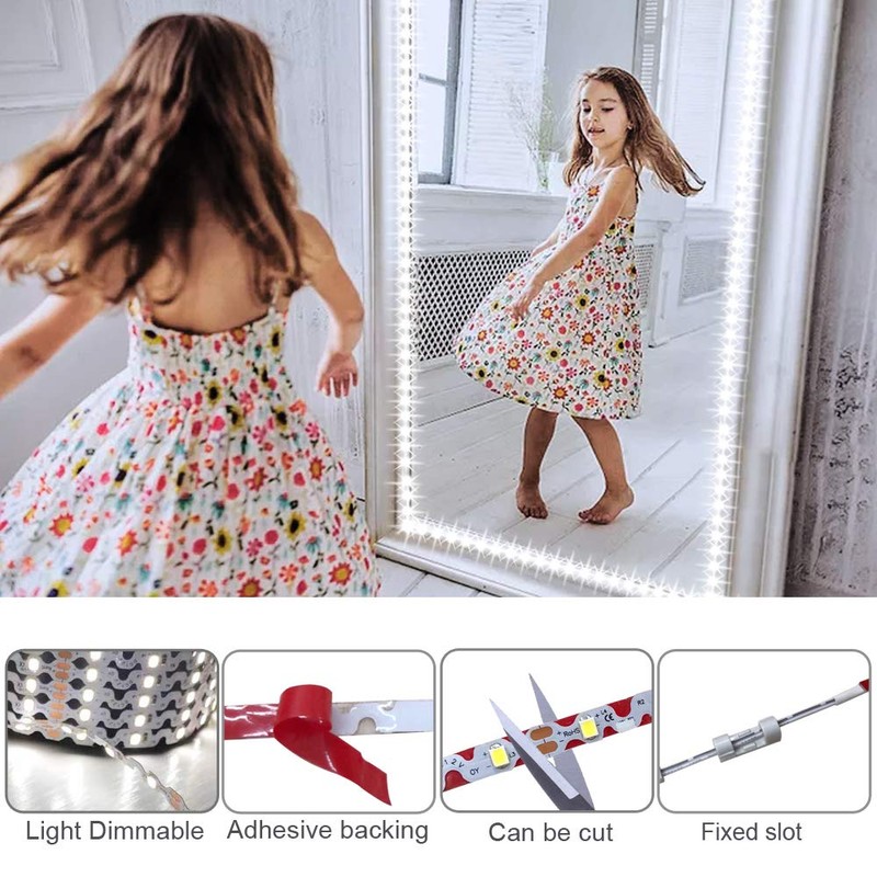 ZOKON 13ft/4M Led Vanity Mirror Lights Kit Bendable NO Need