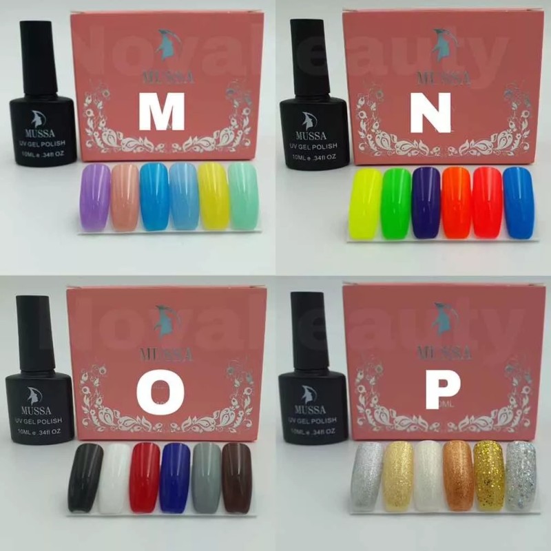 Mussa Combo Gama Gel Uv + Base + Top +