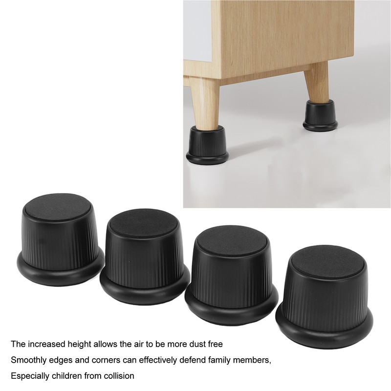4Pcs Height Adjustable Furniture Riser Wear Resistant Non Slip Furniture