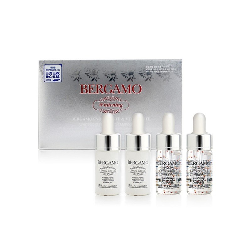 Bergamo Snow White Vita Whitening Ampoule 4EA / 베르가모 스노우
