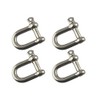 4 Pack 12mm Galvanised Steel D Shackle Dee Link Chandlery