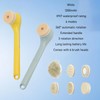 Electric Bath Brush Exfoliating Multifunctional with 6 Attachments Auto Rotation