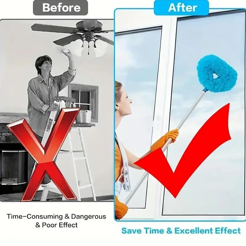 [Extendable Microfiber Duster] Extendable Microfiber Duster | Versatile & Washable