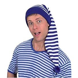 Pointed hat blue-white