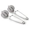 SUNTRADE Handle Stainless Steel Mesh Snap Ball Loose Leaf Tea