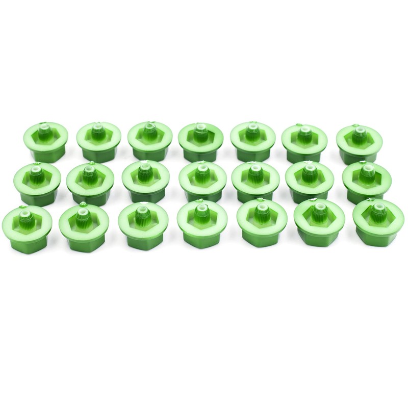 50pcs Wheel Rim Lip Rivets Nuts (Green)