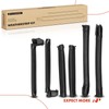 A-Premium 6PCS Front Center & Rear Roof Molding Trim Weather