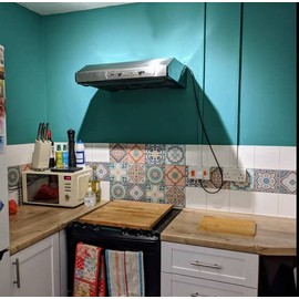 Pack of 18 Mixed Pastel Tile Stickers 6x6 Bathroom DIY tiling Traditional Vintage Design Peel and Stick