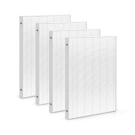 Zouhwaso 4 HEPA Aera Max 300 HEPA Filter Replacement Compatible with Fellowes AeraMax 290 300 DX95 Air Puri-fier True HEPA Air Filter, Fit AP-300PH HF-300 Part#9287201, 4x H13 True HEPA Filter