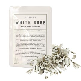 White Sage Loose Leaves & Clusters 16oz (1 LB) | Salvia Apiana | Cleansing, Meditation, Smudging, and Rituals | Metaphysical, Wicca, & Spiritual Sanctification | Salvia Blanca Entera