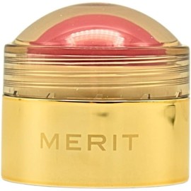 MERIT Le BonBon - Rubor en crema de bálsamo para mejillas y labios, rosa brillante, acabado radiante, barra ligera multiusos para mejillas y labios, rubor crema hidratante vegano