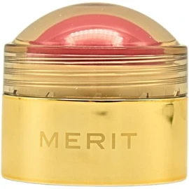 MERIT Le BonBon - Rubor en crema de bálsamo para mejillas y labios, rosa brillante, acabado radiante, barra ligera multiusos para mejillas y labios, rubor crema hidratante vegano