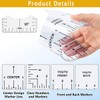 Onlvmyur 16 Pieces T-Shirt Ruler Plastics T-Shirt Alignment Ruler DIY