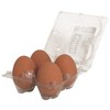 Supa Brown Rubber Poultry Eggs, Pack of 4. Encourage Hens