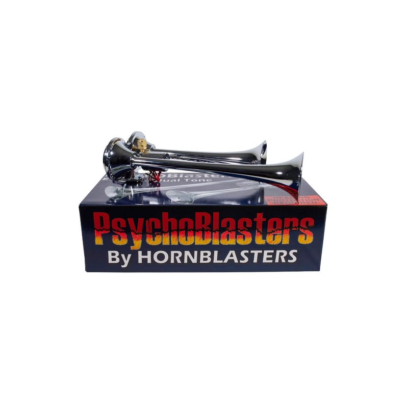 PsychoBlasters Chrome Air Horn Only - 2 Trumpets