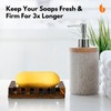 Urbanstrive Natural Wooden Soap Dish Soap Saver Holder Soap Tray