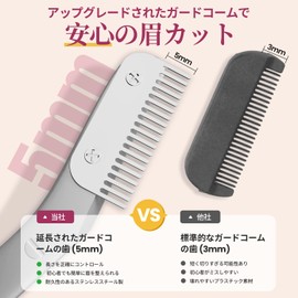 THRAU Eyebrow Scissors with Comb Stainless Steel Eyebrow Cutting Scissors Professional Eyebrow Comb Included Safety Design Eyebrow Scissors for Beginners Eyebrow Care Set